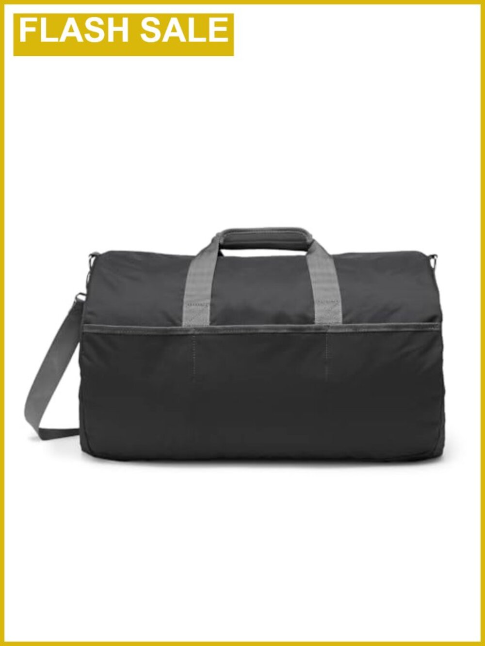 Foldable Nylon Duffel Bag with Zippered Pockets for Travel & Sports